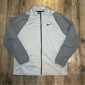 Nike Men’s Dri-Fit Training Fleece Full Zip Gray Size XL